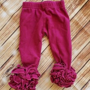 Adorable infant ruffle leggings
